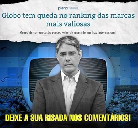 Globo tem queda no ranking das marcas mais valiosas. COAMOS conteúdo desinformativo